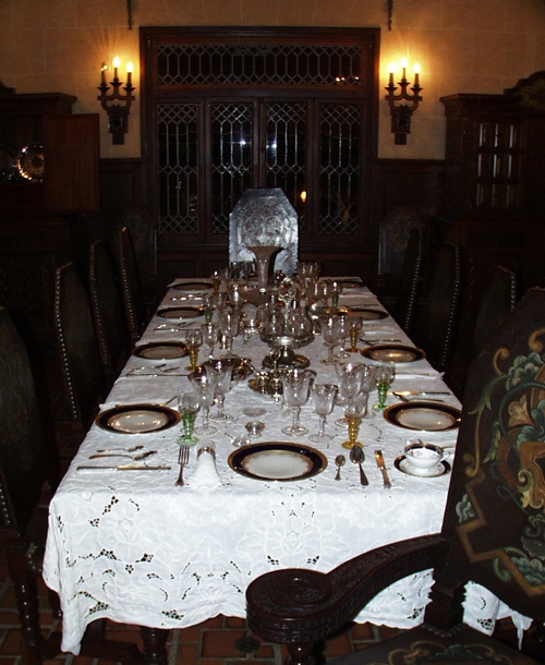Dining display in the Serralles Castle Museum
